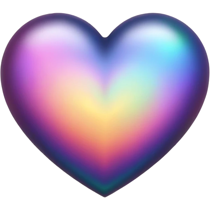 dark warm iridescent scaley heart symbol  emoji