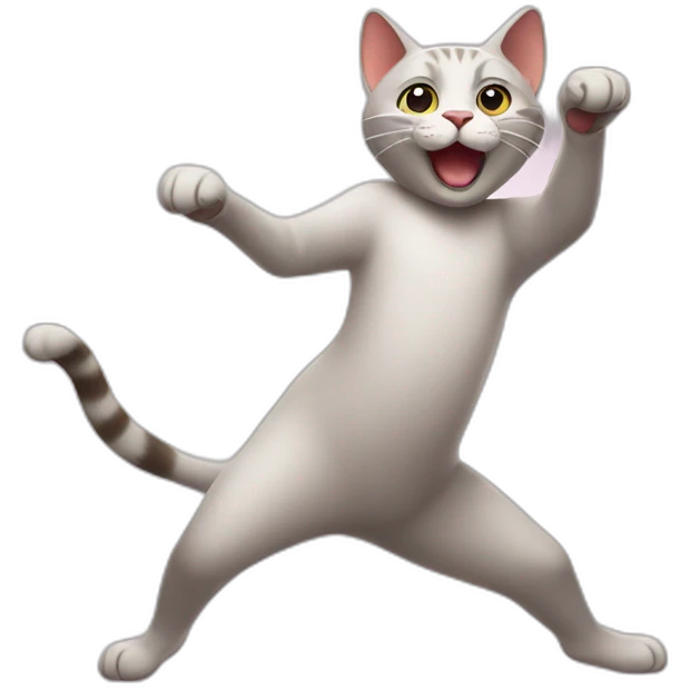 Dancing cat emoji