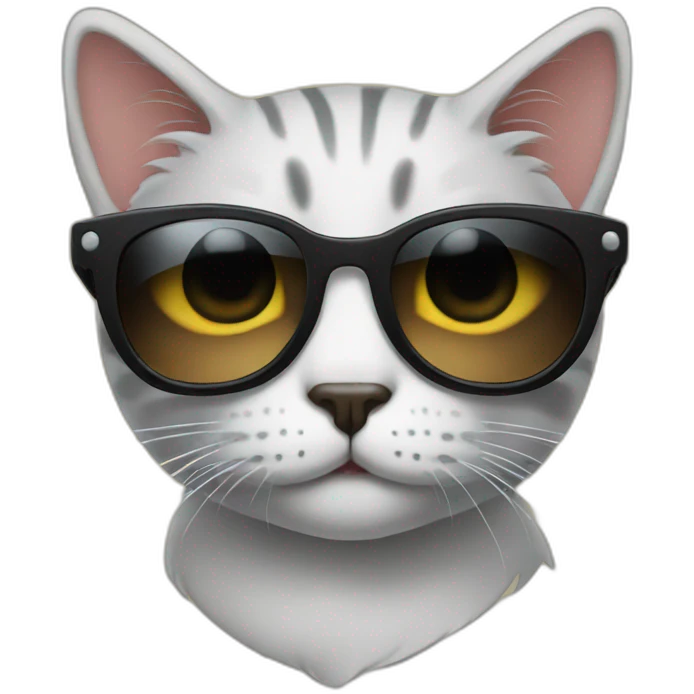 Cat with sunglasses emoji