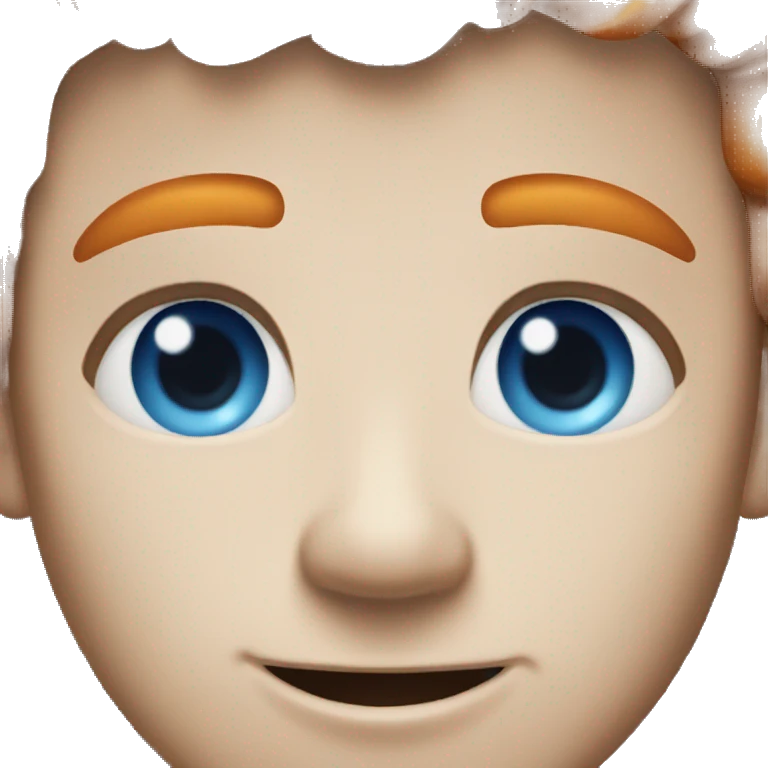 ginger man blue eyes emoji