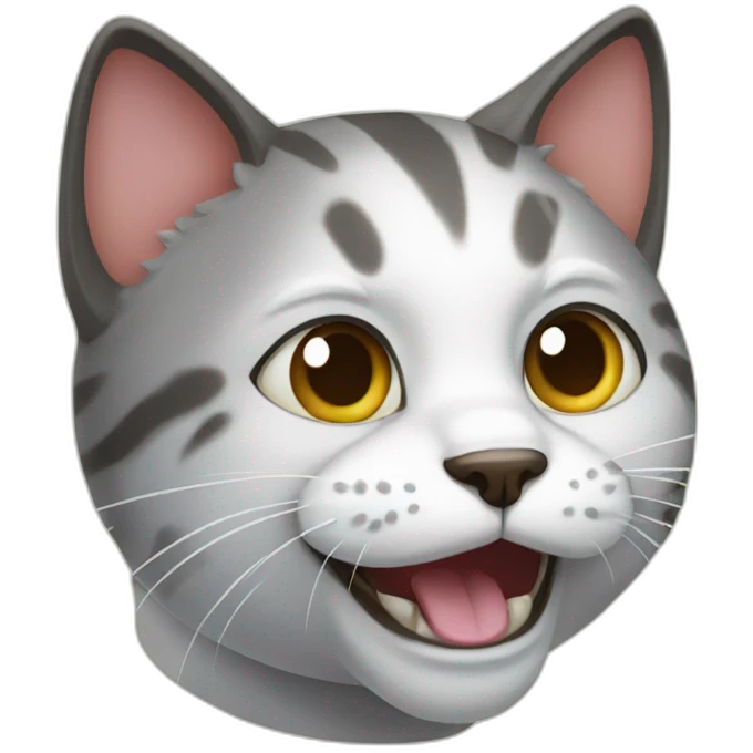 Crazy cat emoji