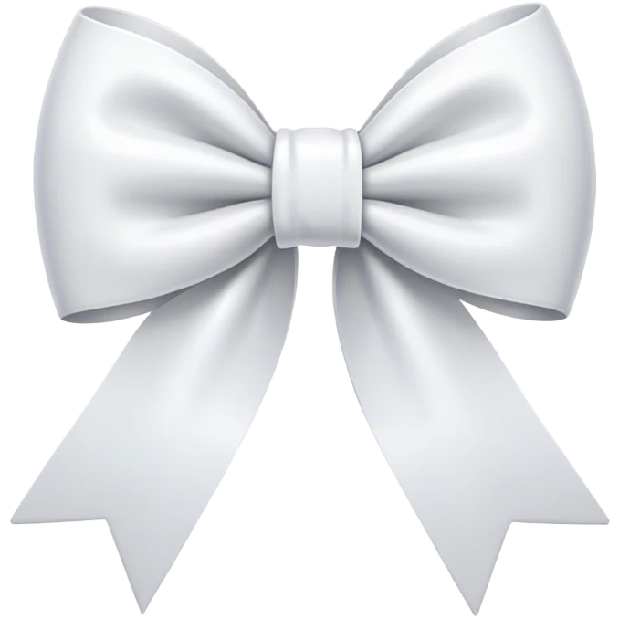 White bow emoji