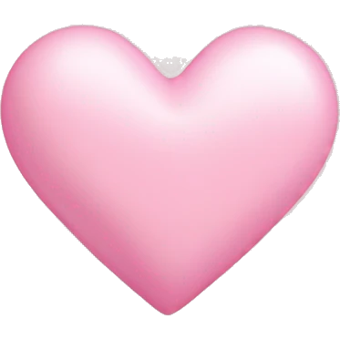 Baby pink love heart emoji