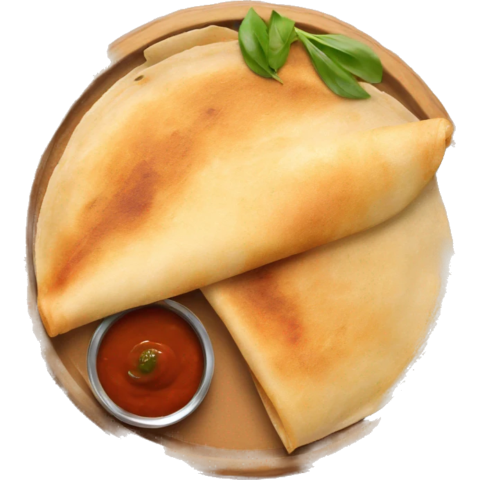 Dosa with chutney emoji