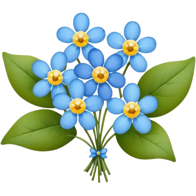 Forget me nots emoji