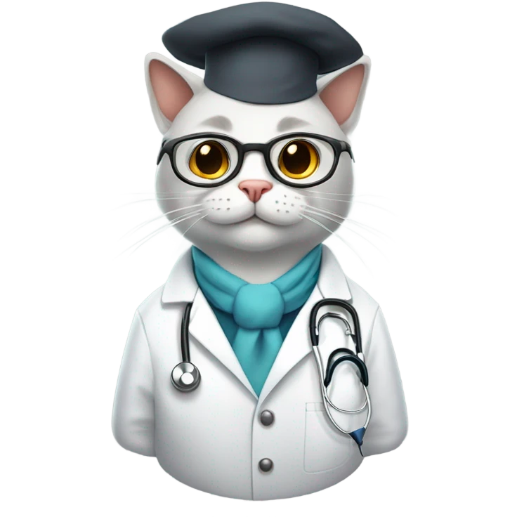 doctor cat emoji