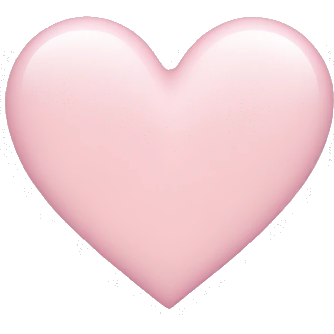 light pink heart  emoji