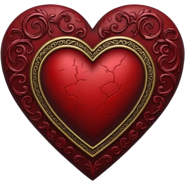 Gothic heart emoji