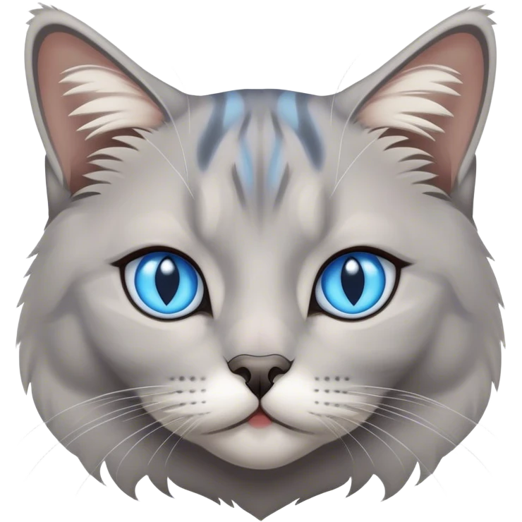 siberian grey cat emoji