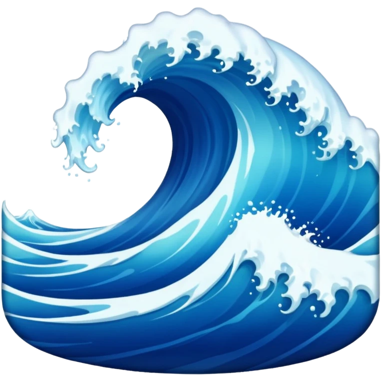 Ocean wave emoji