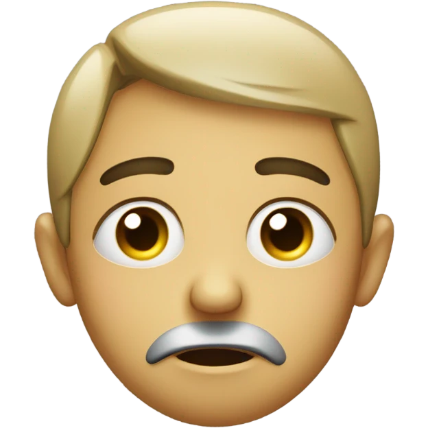 Depressed face emoji