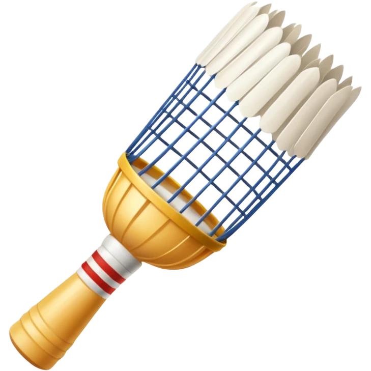 badminton shuttlecock clean white emoji