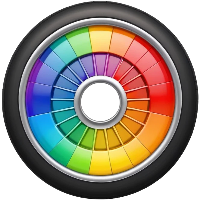 colorful wheel emoji