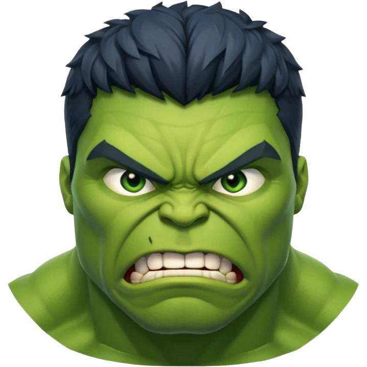 Hulk  marvel movies character face only emoji