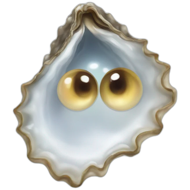 oyster with eye as pearl emoji