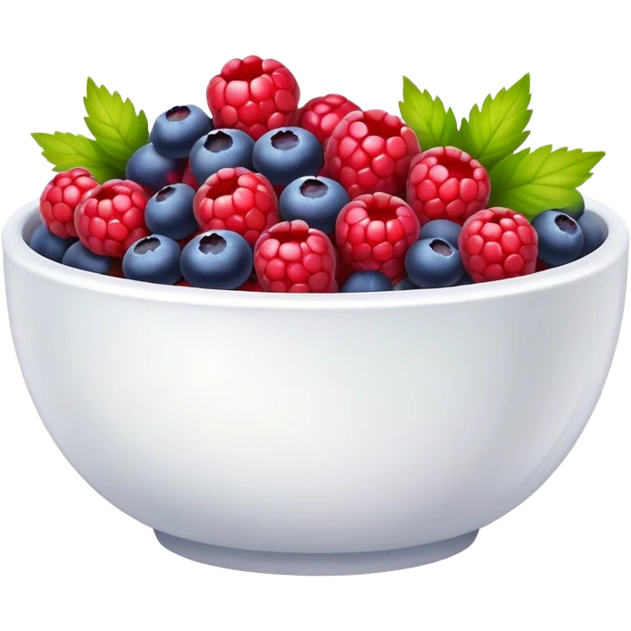 Bowl with berries aesthetic  emoji