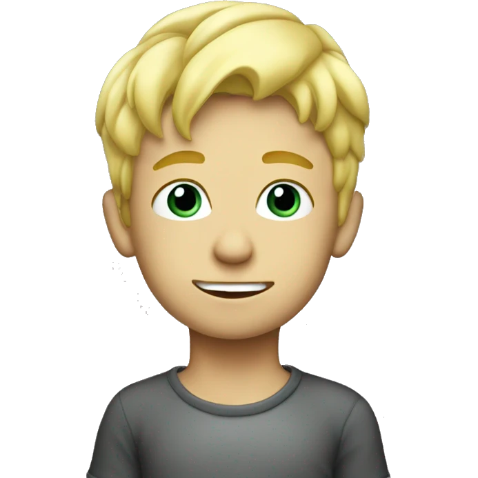 blond boy in smoke emoji