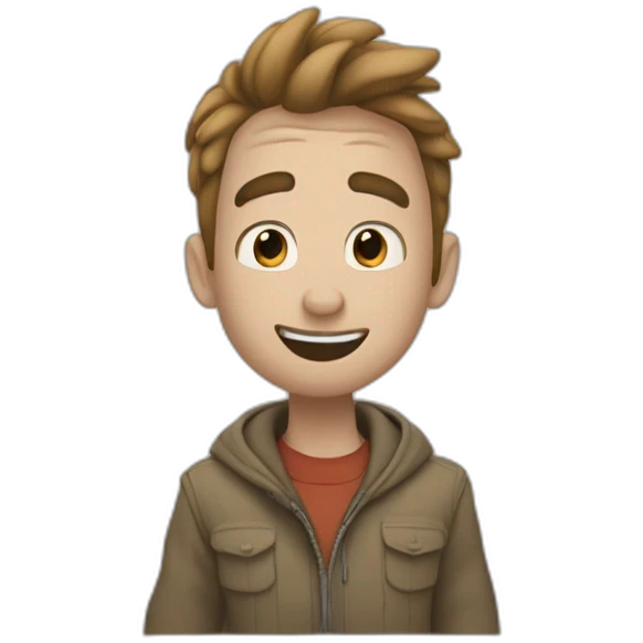 Un mono abrazando a otro mono estilo Disney  emoji