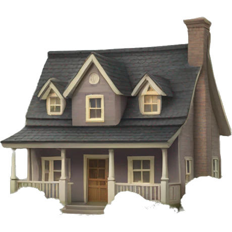cottage house emoji