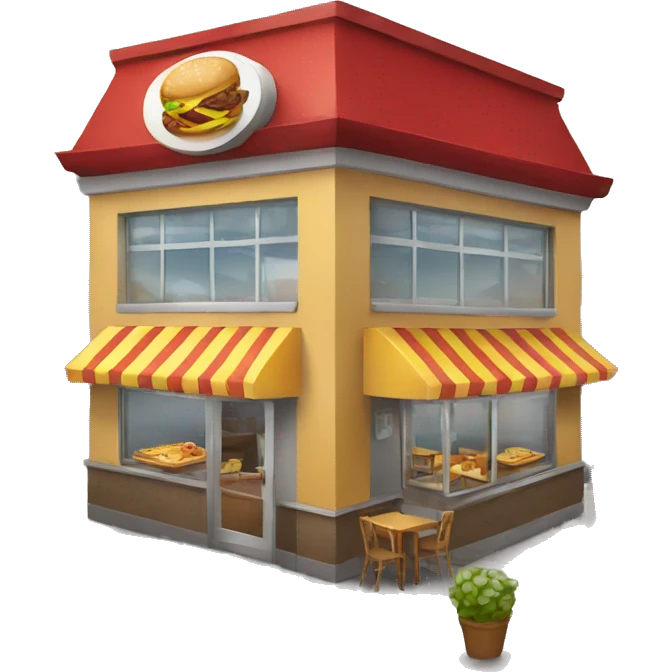 fastfood restaurant emoji