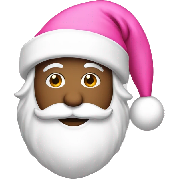 pink a santa hat  emoji