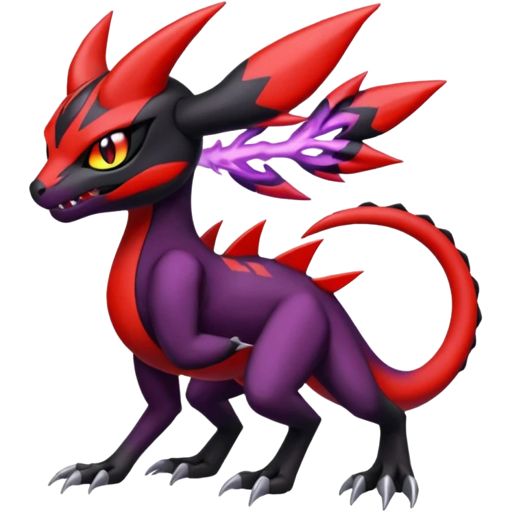 Colorful Cool Badass  Meloetta-Litten-Salandit-Guilmon-Darkrai-Pokémon-Fakémon-fusion-hybrid-creature emoji