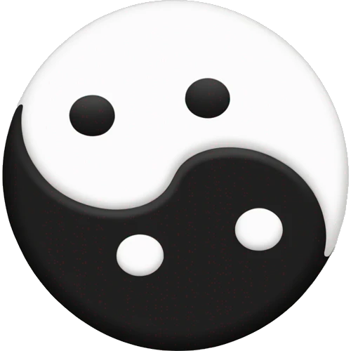 Ying yang emoji