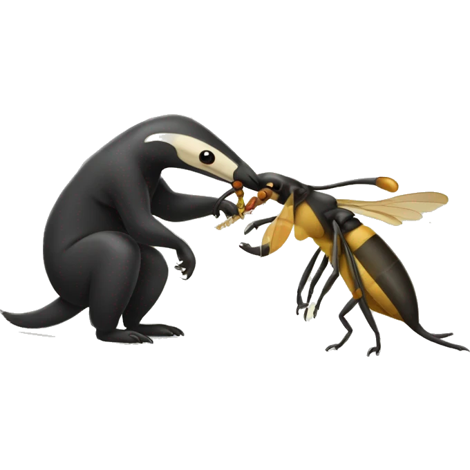 Anteater eating wasp emoji