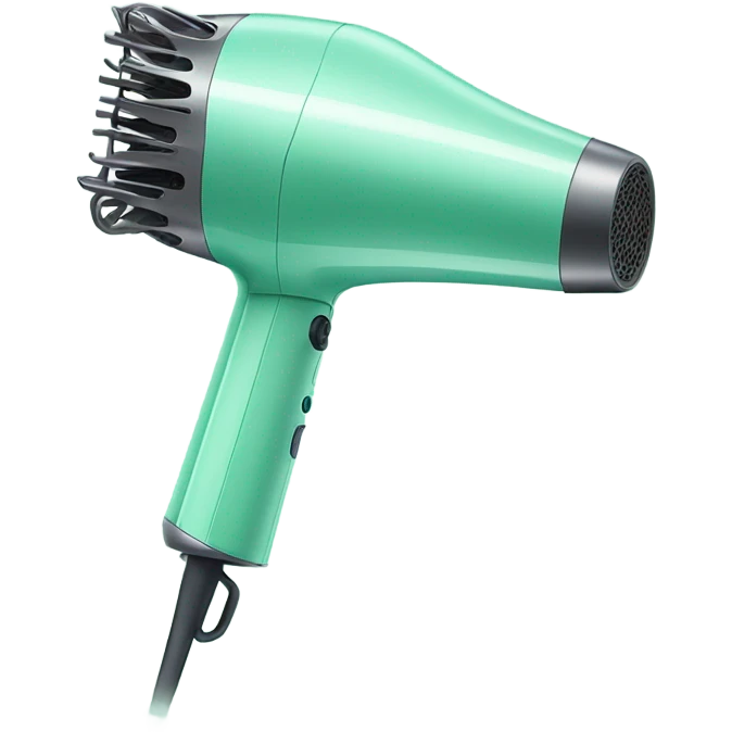 Mint green Dyson hairdryer  emoji