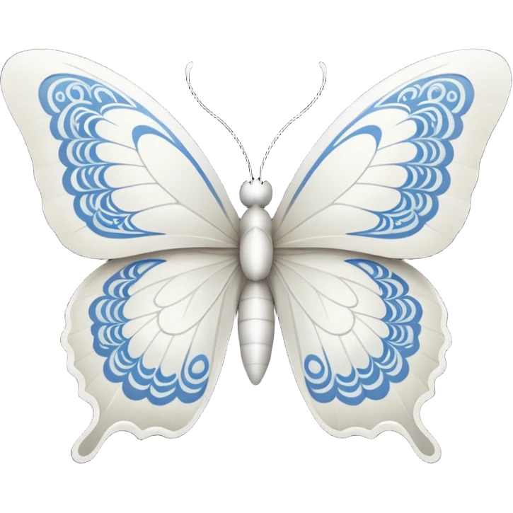 White butterfly emoji