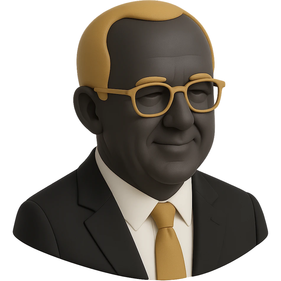 realistic 3d icon of Greg Sankey, the SEC commissioner, headshot, neutral background emoji