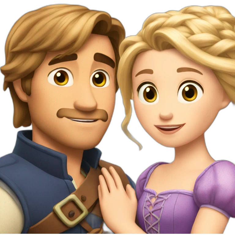 Rapunzel and flynn emoji