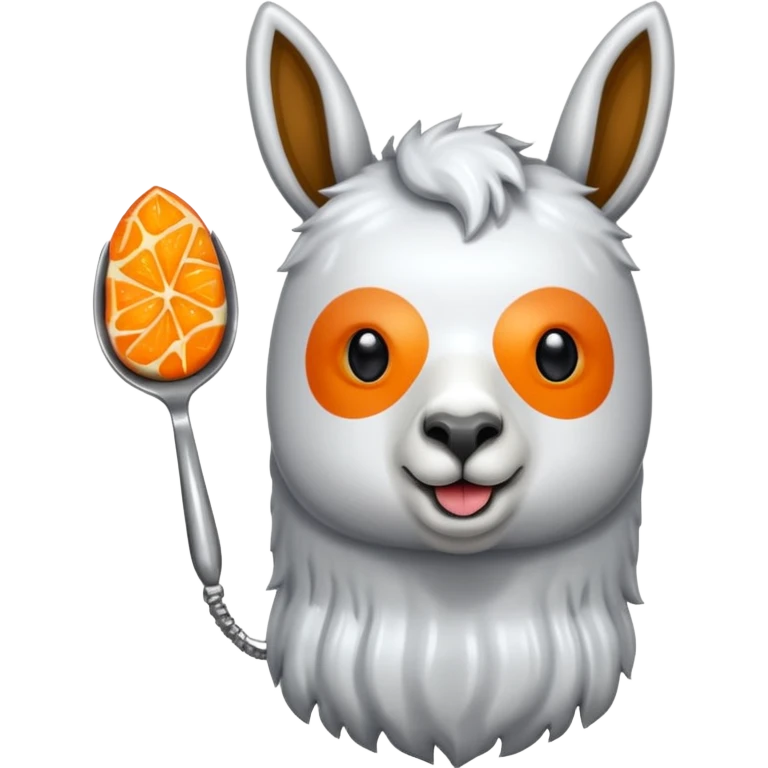 Una cuchara de metal y una llama por debajo emoji