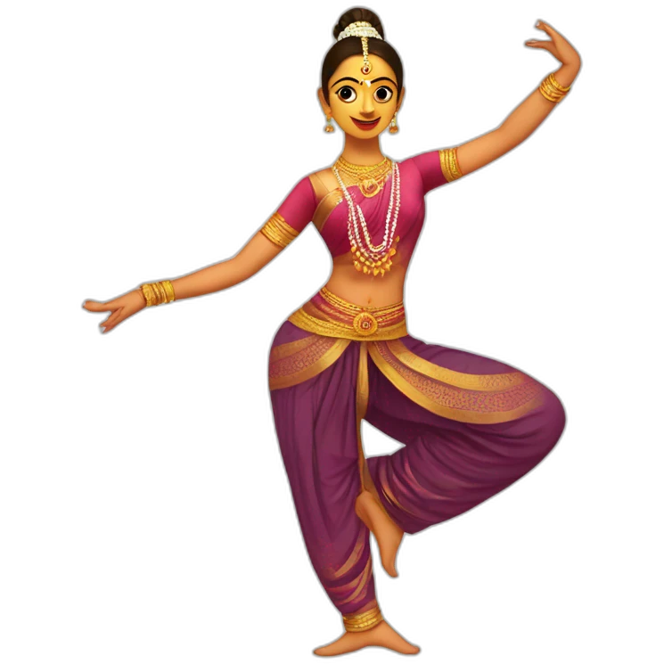 a bharatanatyam dancer emoji