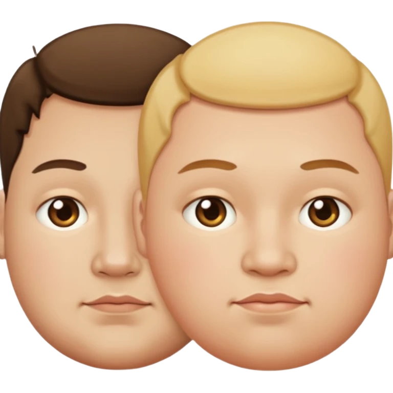 Fat and thin emoji
