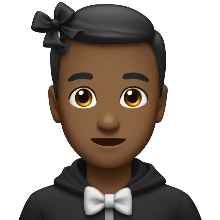 Black bow emoji