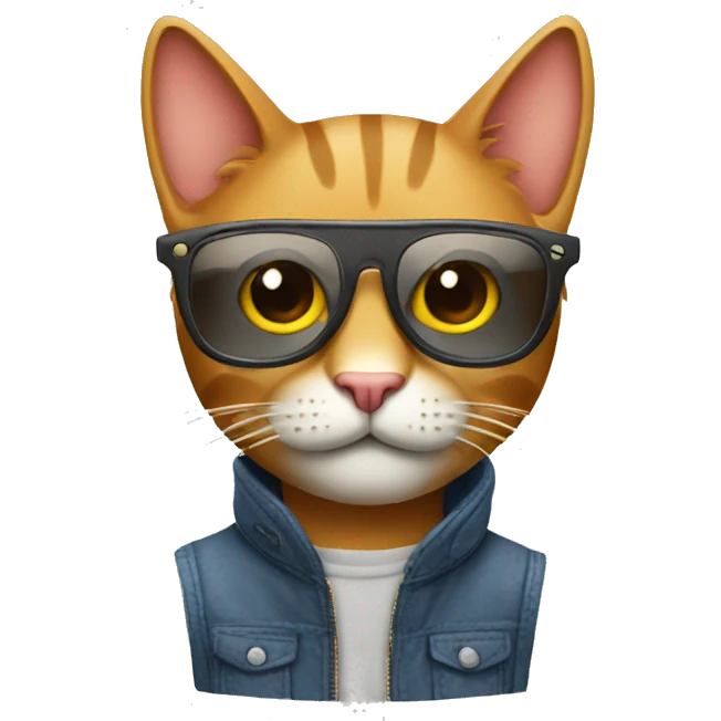 cool cat who is a designer emoji