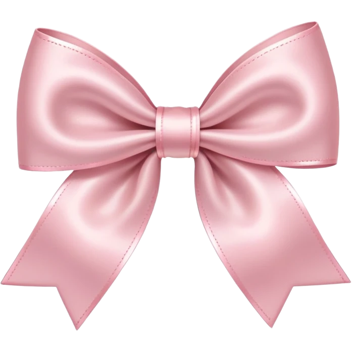 coquette light pink bow  emoji