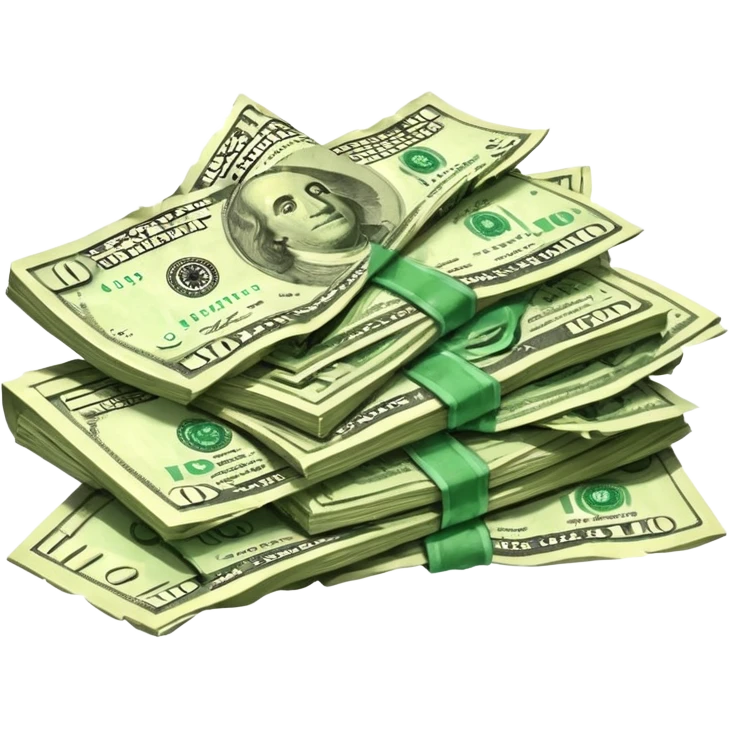 Falling value of the dollar emoji