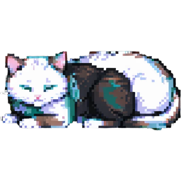 little cat sleeping emoji