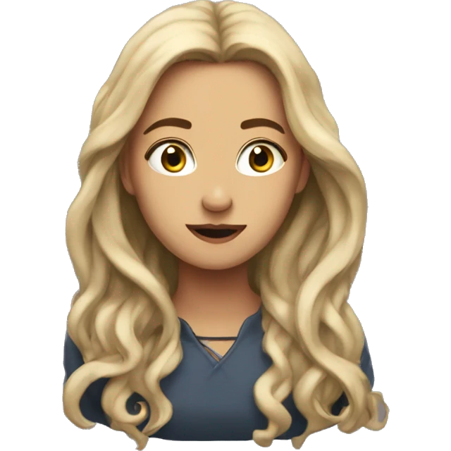 Female lead, aged mid twenties, Long hair, fair beautiful skin, scared emoji