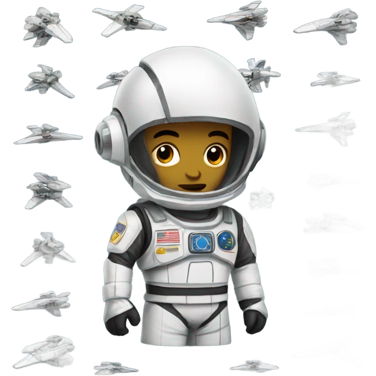 Space fighter emoji