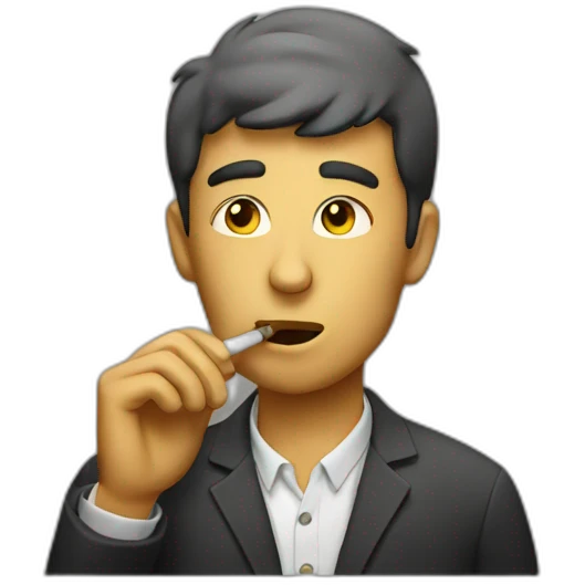 Man smoking emoji