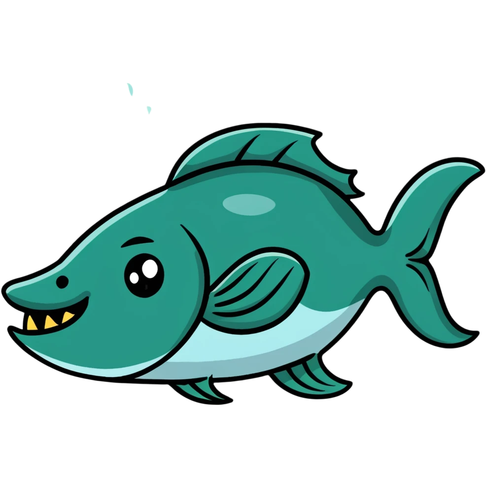 Piranha dog emoji