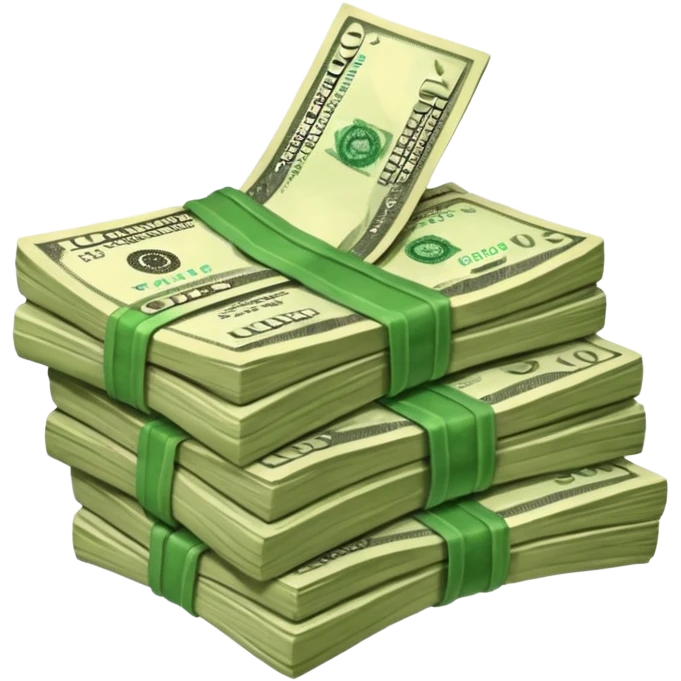 Falling value of the dollar emoji