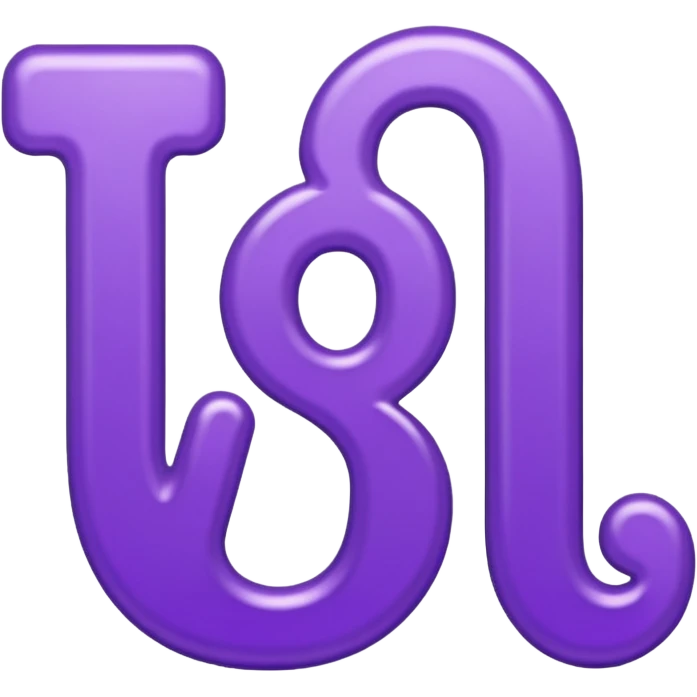 text that spells "YOU" in a shiny purple fancy font  emoji