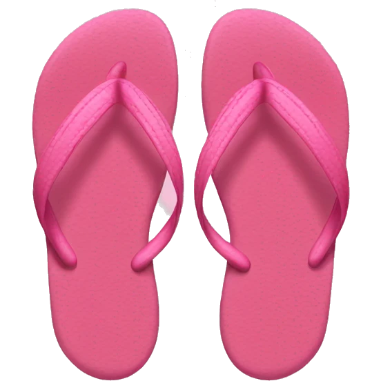 Pink thing flip flop emoji
