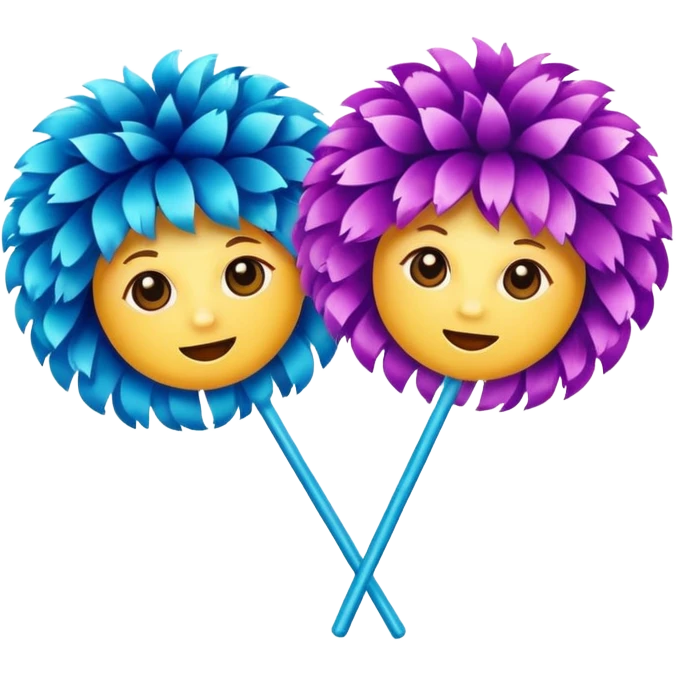 cheerleading pom pom emoji