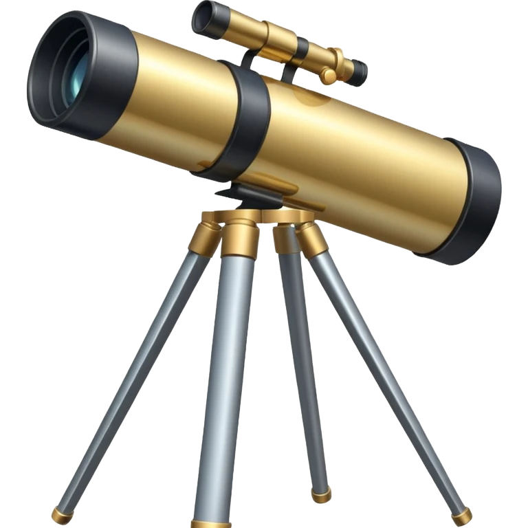 A telescope aimed 90 degrees emoji