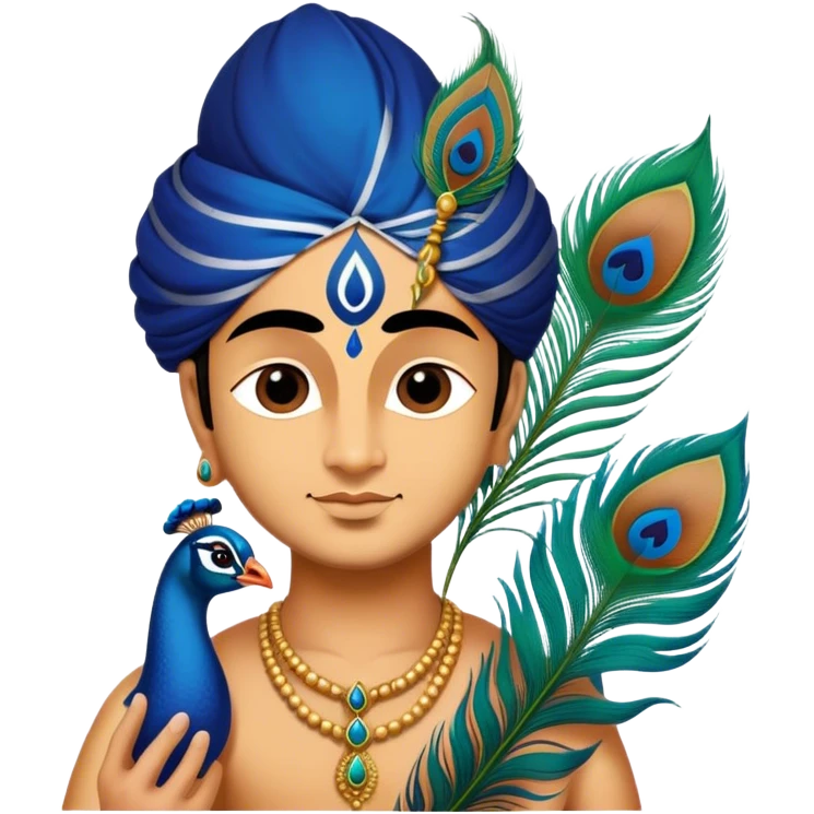 shri krishna feather emoji
